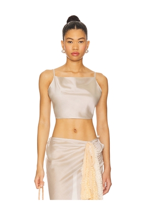 Milkwhite Top in Grey. Size M. Also in XS, L.