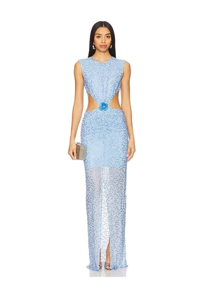 Mariandree Gaitan Valentina Dress in Blue. Size S. Also in L, XL.