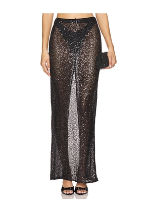 NBD Shanti Maxi Skirt in Black. Size M. Also in XXS, XL.