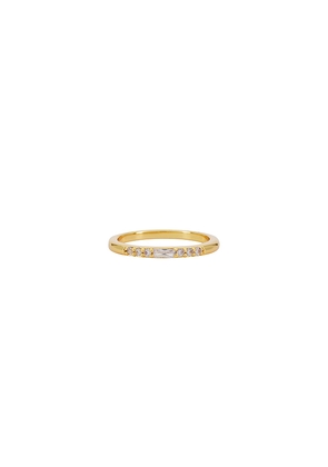 MIRANDA FRYE Eve Ring in Metallic Gold. Size 6. Also in 7, 5.
