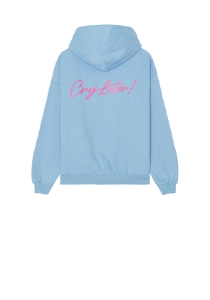 Lifted Anchors Cry Later Hoodie in Blue. Size M. Also in L.