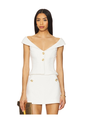 MAJORELLE Brooke Top in Ivory. Size M. Also in XS, S, L, XL.