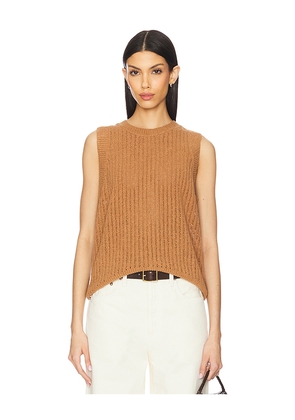Nation Los Angeles Elliana Pullover Vest in Tan. Size M. Also in S, L.