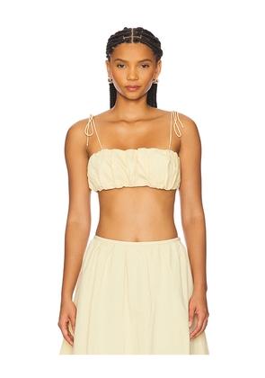 LIONESS Intuition Bubble Top in Lemon. Size M. Also in L.