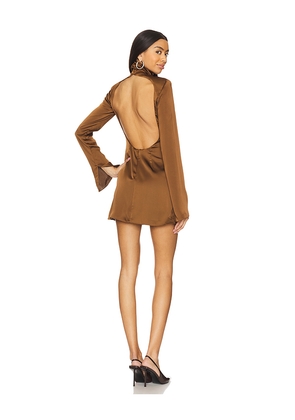 Lovers and Friends Charli Mini Dress in Brown. Size S. Also in L.