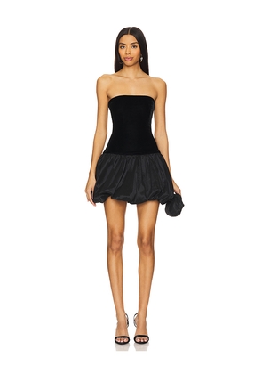 MAJORELLE Juliette Mini Dress in Black. Size S. Also in XS, M, XL.
