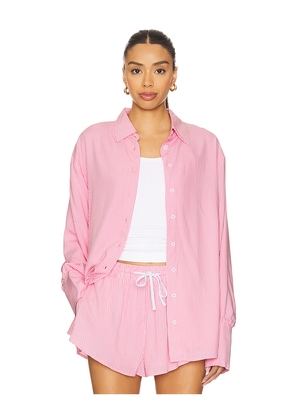 MORE TO COME Shirlie Button Down Top in Pink. Size XS. Also in S, XXS.