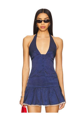 MORE TO COME Annara Halter Top in Navy. Size M. Also in XXS, XS, S, L, XL.