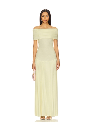 LIONESS x REVOLVE Field Of Dreams Maxi in Yellow. Size XS. Also in XXS.