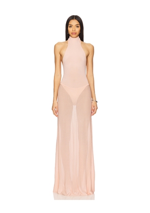 NBD Fleur Maxi Dress in Blush. Size XL. Also in L.