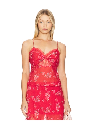 LoveShackFancy Belfast Top in Red. Size 10. Also in 12, 2, 6, 8.