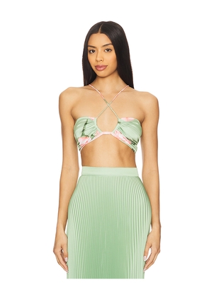 L'IDEE Jardin Top in Green. Size 12/L. Also in 8/S, 6/XS, 10/M.