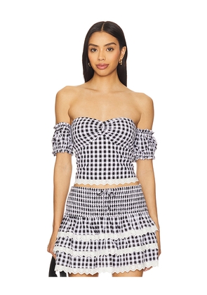 MAJORELLE Reece Top in Black,White. Size M. Also in XXS, XS, S, L, XL.