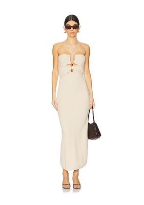 OSIS STUDIO Yayo Dress in Cream. Size M. Also in L, XL.