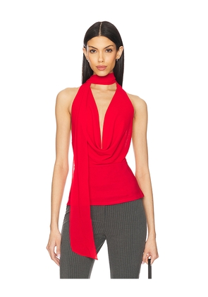 MAJORELLE Kelly Halter Top in Red. Size L. Also in XXS, XS, S, M, XL.