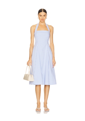 L'Academie by Marianna Skye Midi Dress in Blue. Size M. Also in L, S, XL, XS.