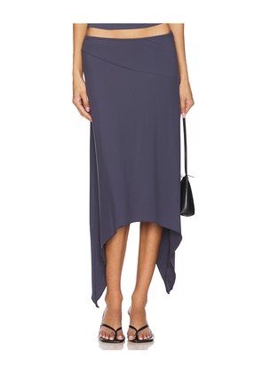 LIONESS Cherie Midi Skirt in Grey. Size S. Also in XS, M, XL, XXL.
