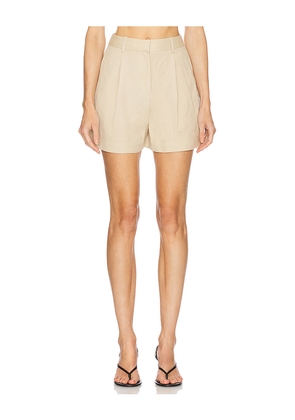 L'Academie by Marianna Leala Short in Beige. Size S. Also in XS, XXS, M, XL.