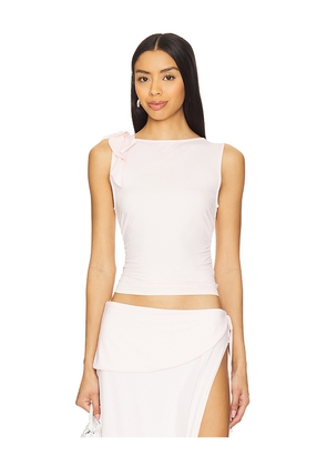 LIONESS Rendezvous Top in Blush. Size L. Also in XS, S, M, XL, XXL.