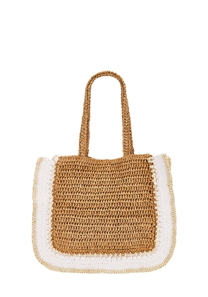 Nikki Beach Kamila Tote in Tan.