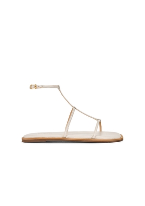 Kaanas Nerea Strappy Gladiator Sandal in Ivory. Size 6. Also in 7, 8, 11.