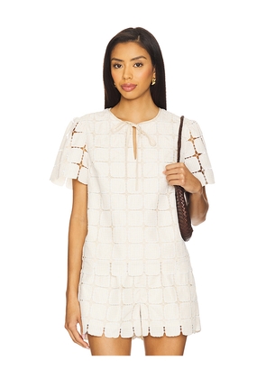 Maude Club Mila Top in Beige. Size M. Also in S, XS.