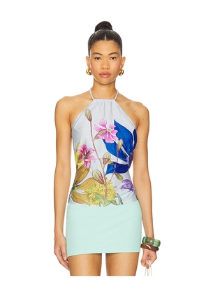 Muma World in The Garden Mcclaren Cami in Baby Blue. Size M. Also in S, XS, L, XL.