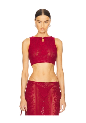 LOBA Laura Top in Burgundy. Size S. Also in M, XL.