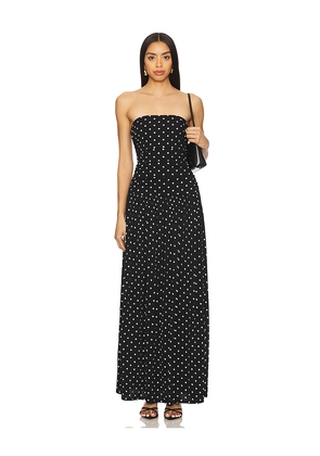 MORE TO COME Paraisa Maxi Dress in Black. Size M. Also in S, XS, XXS.