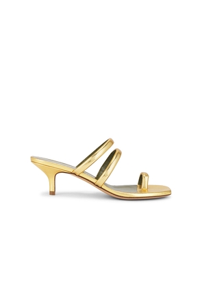 Maria Luca Modia Sandal in Metallic Gold. Size 36. Also in 37.