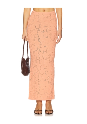 Lovers and Friends Shalie Maxi Skirt in Coral. Size M. Also in XS, S, L.