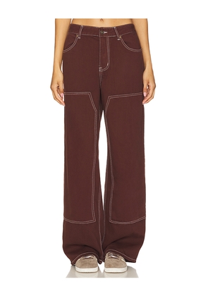 LIONESS Anchor Jeans in Cognac. Size M. Also in XS, S, L, XL.