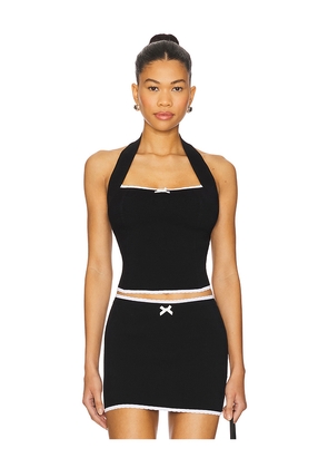 MAJORELLE Moriah Halter Top in Black. Size M. Also in XS, S, L, XL.