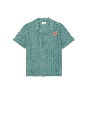 Marine Layer Towel Terry Resort Shirt in Blue. Size M. Also in S.