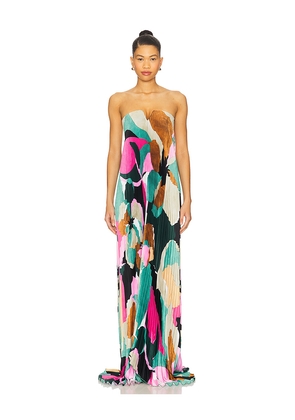 L'IDEE Black Tie Gown in Green,Pink. Size 6/XS. Also in 8/S, 10/M.