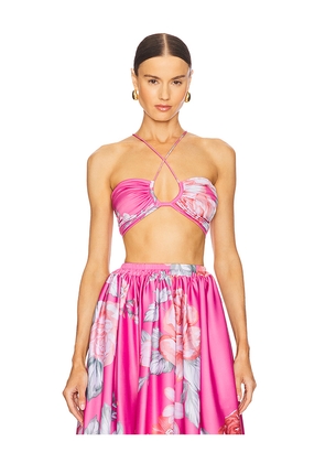 L'IDEE Jardin Top in Pink. Size 12/L. Also in 8/S, 14/XL.