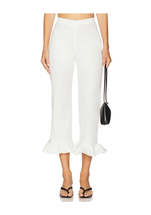 L'Academie by Marianna Idella Pant in White. Size M. Also in S, L.