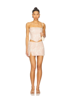 MORE TO COME Doer Skirt Set in Pink. Size M. Also in L, S, XL.