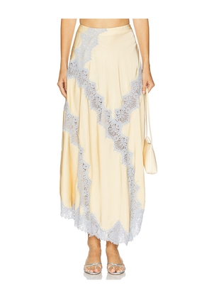 L'Academie by Marianna Lay Midi Skirt in Yellow. Size M. Also in XXS, XS.