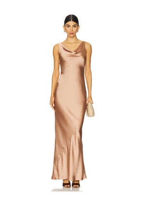 Norma Kamali Maria Gown in Brown. Size M. Also in S, L.