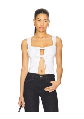 NIA Carolina Top in White. Size M. Also in S, XS, L, XL.