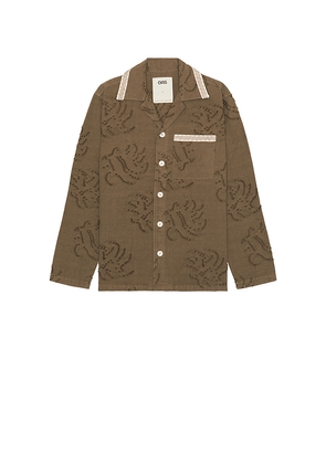 OAS Emberia Billie Dobby Shirt in Grey. Size XL/1X. Also in S.