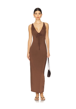 LBLC The Label Elvira Dress in Chocolate. Size S. Also in M.