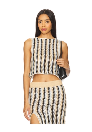 OSIS STUDIO Tianaa Top in Tan. Size M. Also in XS, S, L, XL.