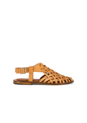 Mansur Gavriel Woven Sandal in Tan. Size 37. Also in 36.