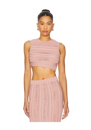 Nonchalant Label Jasmine Crop in Pink. Size M. Also in S, L.
