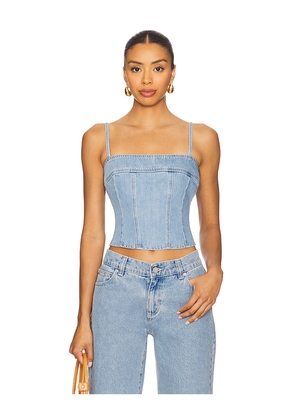 L'AGENCE Arlin Tank Top in Blue. Size 00. Also in 0, 2, 8.