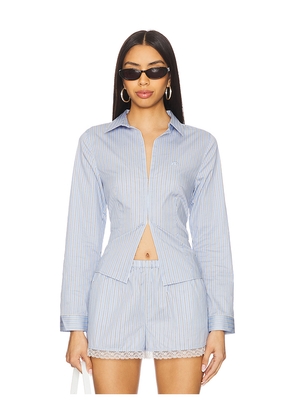 Miaou Victoria Top in Baby Blue. Size S. Also in L, XS.