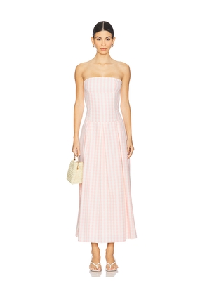 MORE TO COME Adley Strapless Maxi Dress in Pink. Size L. Also in M, S, XL, XS, XXS.