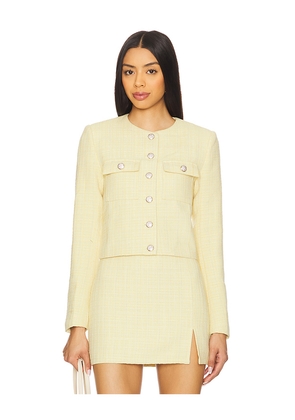 MORE TO COME Willow Crop Jacket in Lemon. Size M. Also in L, S, XL, XS, XXS.